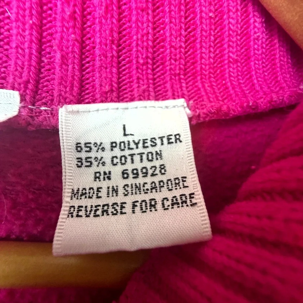 Vintage Cascade Classics Sweater Womens Large Pink 80s Athleisure Dopamine Sport